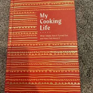 Barnes & Noble My Cooking Life Red and Gold Hardcover Cookbook
